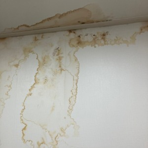 벽과-천장에-물이새서-갈색얼굴진-이미지