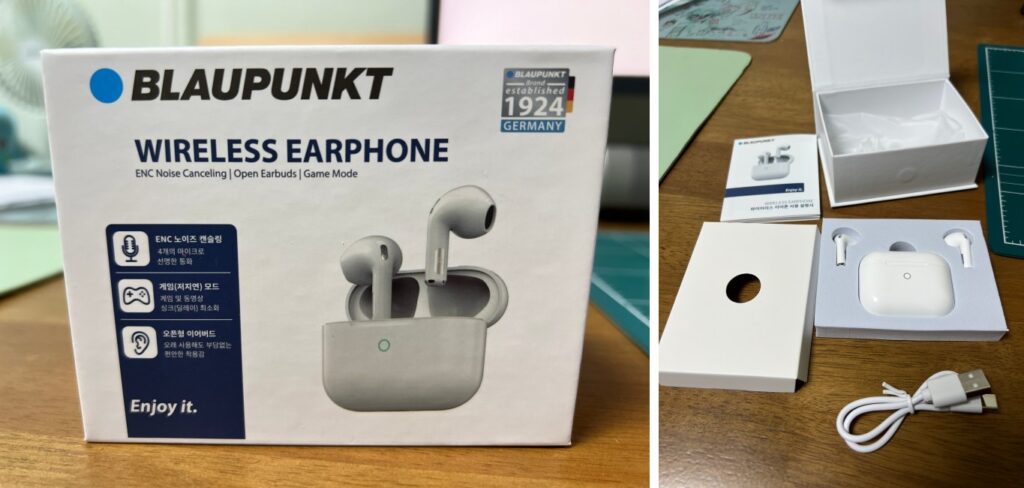 블라우풍트-블루투스이어폰-외관과-내부구성물