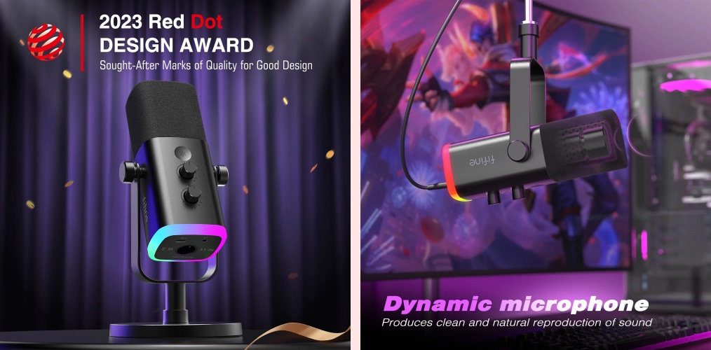 fifine다이나믹-마이크-레드닷-디자이너상-수상
