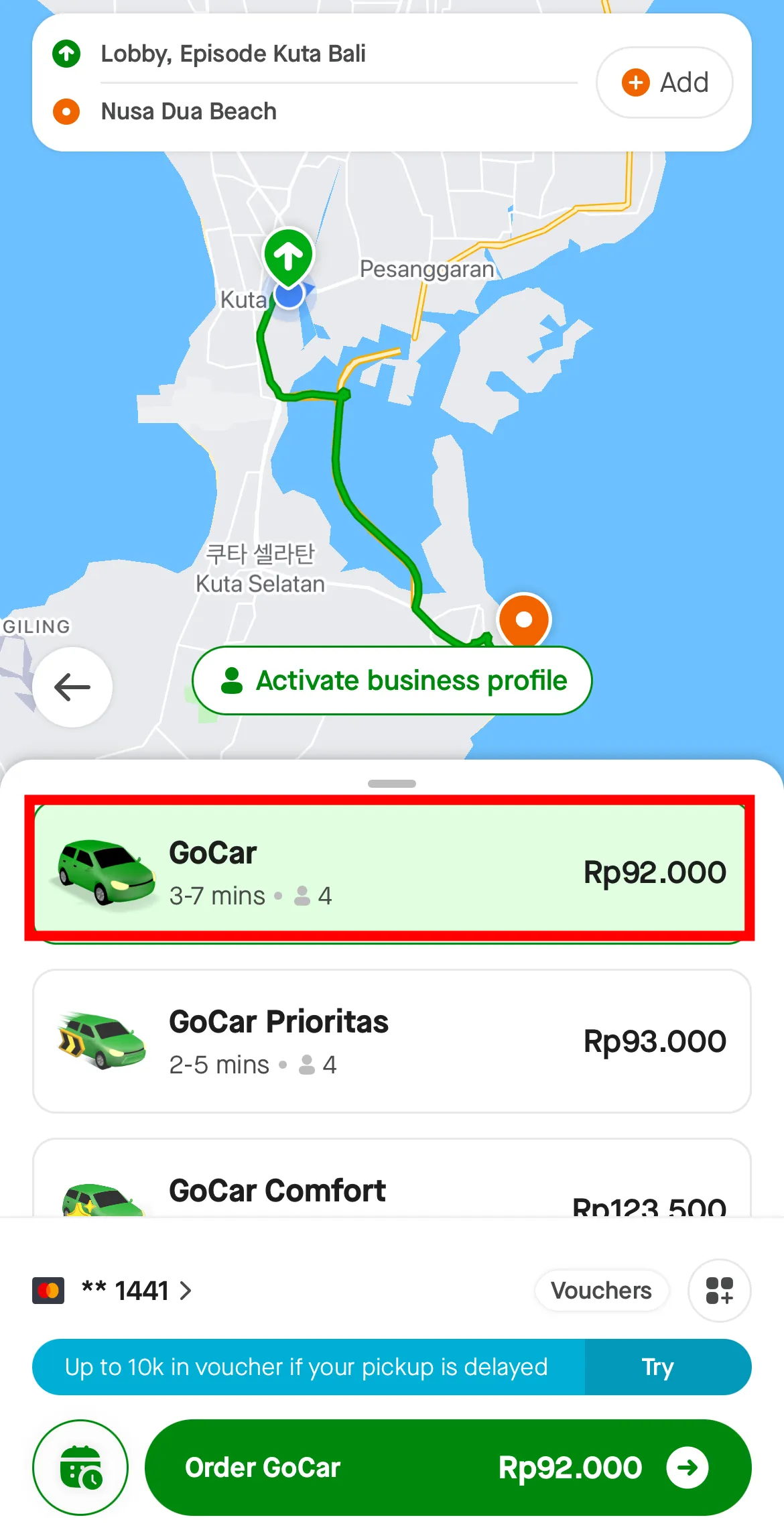 고젝-택시-가격-정보