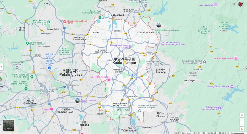 쿠알라룸푸르-구글지도-캡처