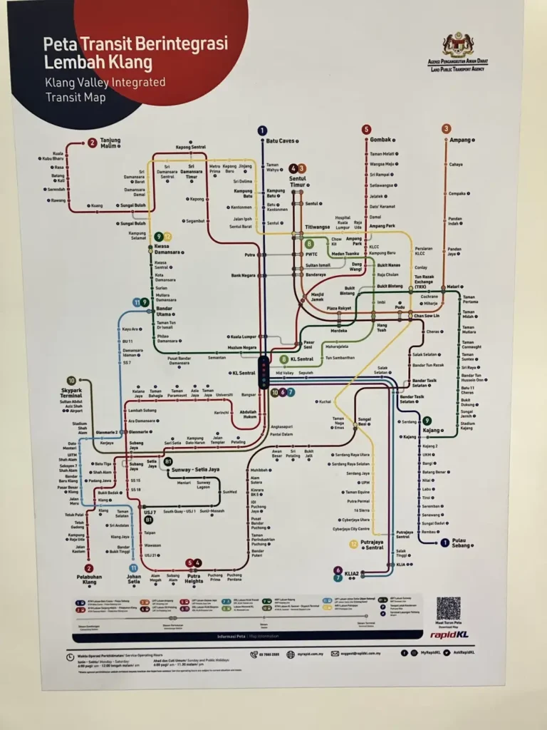 말레이시아-지하철-노선도