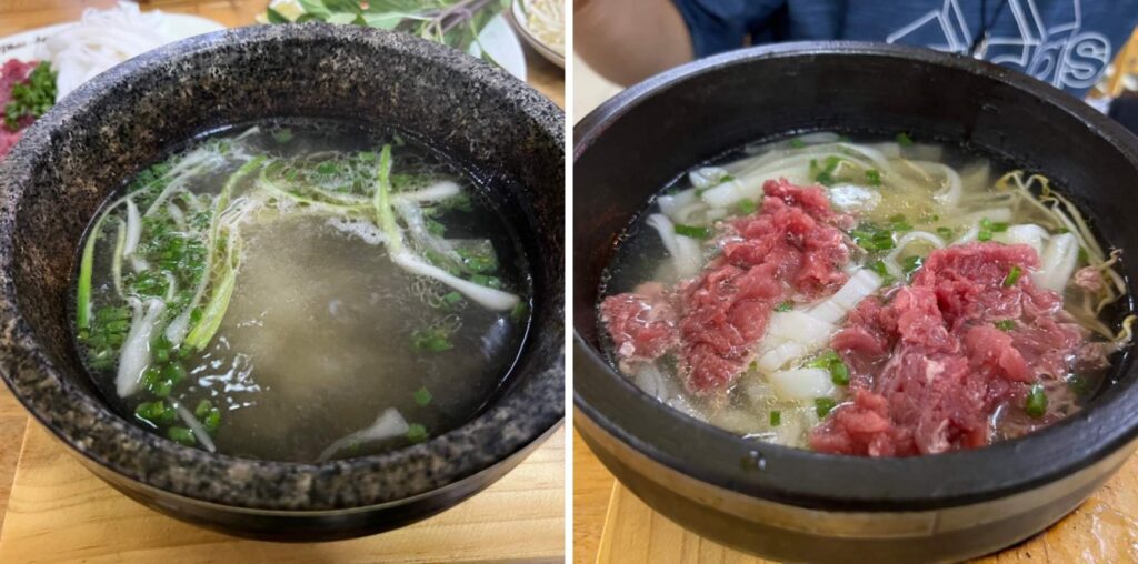 포한푹의-뚝배기-쌀국수의-모습