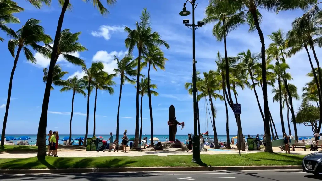 하와이-와이키키-해변