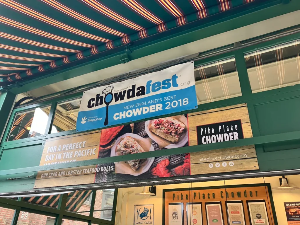 파이크-플레이스-차우더-식당의-모습
