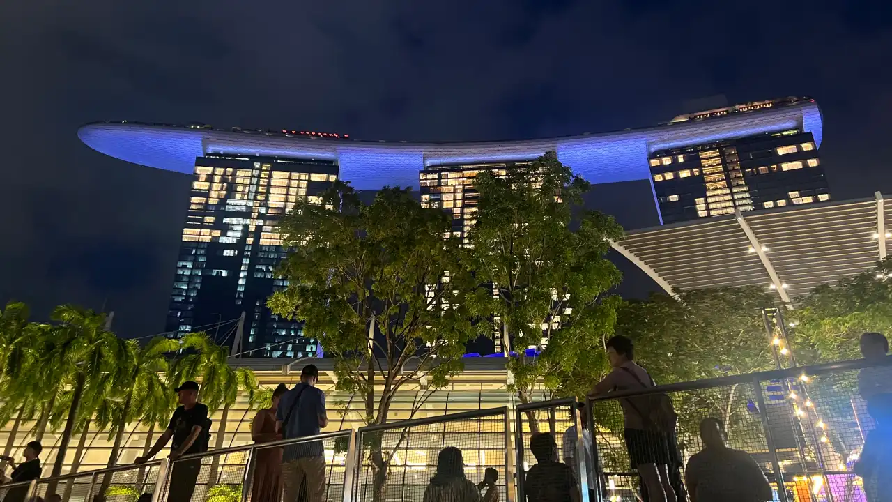 마리나-샌즈-베이의-밤-모습